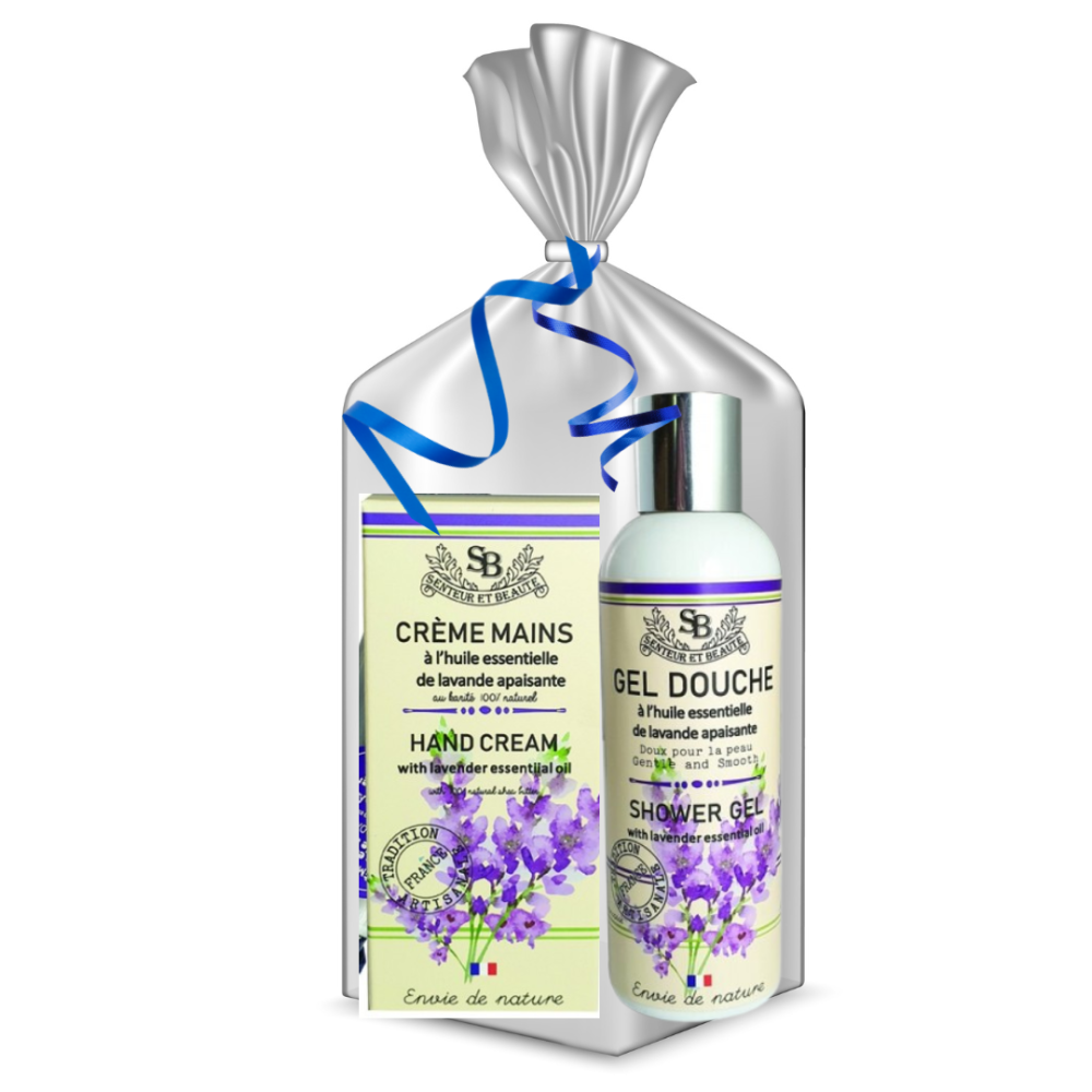 Balíček levandulový sprchovací gel a krém na ruky Darčekové balíčky Provencearomatik